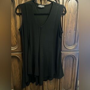 Elegant Black V-Neck Tank Top